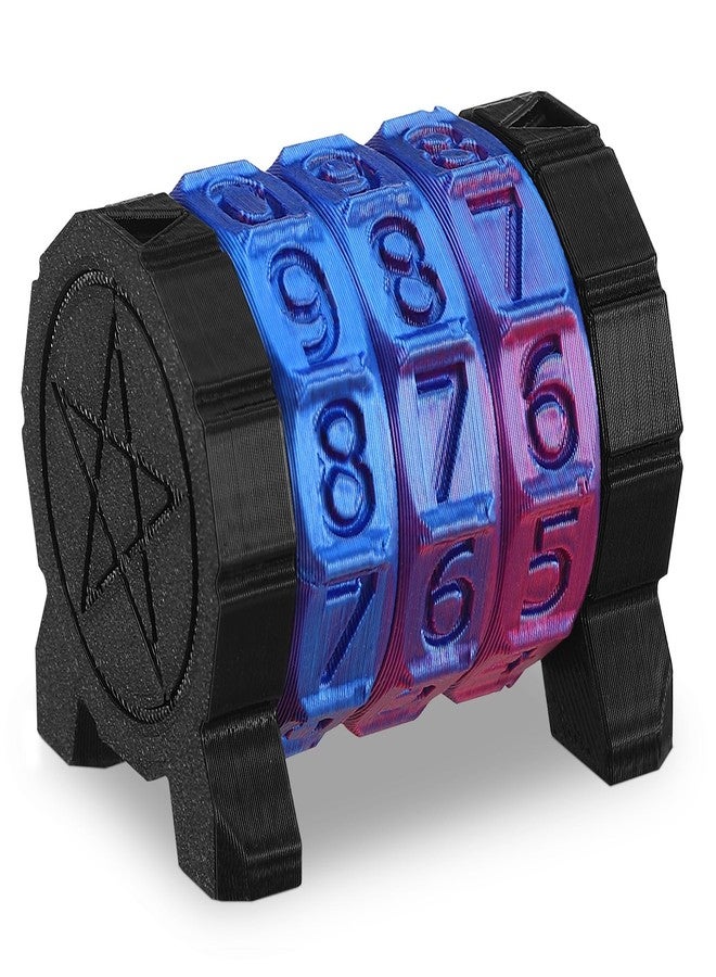 Relaxweex Life Counter Wheel Gradient Game Counter Health Tracker for TCG, TRPG Card Games Board Table top Games, 3 Rings Blue and Purple - Image 1